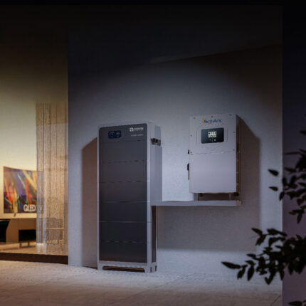 Xtreme LV with Solark Inverter mount in a residencial wall